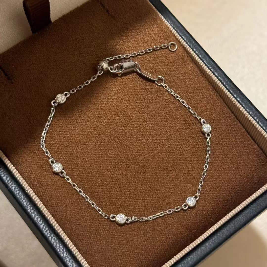 Tiffany & Co Elegant Silver Diamond Bracelet Tiffany & Co Elegant Silver Diamond Bracelet